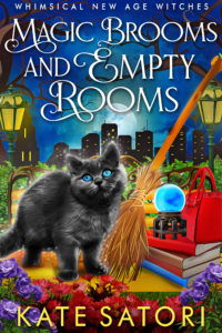 Magic Brooms and Empty Rooms, a witch cozy mystery by Kate Satori